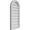 Ekena Millwork Round Top Surface Mount PVC Gable Vent w/ 2"W x 1-1/2"P Brickmould Frame, 14"W x 30"H GVPRT14X3002SN - alternate 2